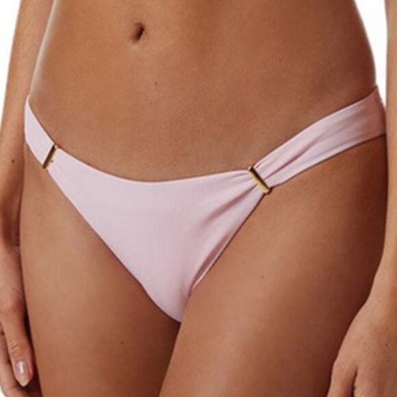 Melissa Odabash Resort Iconic Martinique Ribbed Blush Bikini Italy 46 US 10 - Picture 1 of 6